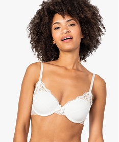 GEMO Soutien-gorge à armatures avec décolleté dentelle Beige