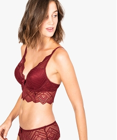 GEMO Soutien-gorge push-up en dentelle Rouge