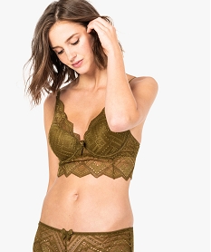 soutien-gorge push-up en dentelle vert7954701_1