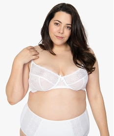 soutien-gorge grande taille en dentelle avec armatures blanc7955301_1