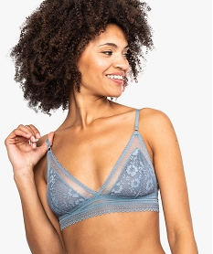 GEMO Soutien-gorge triangle en dentelle Bleu