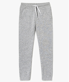 GEMO Pantalon de jogging uni avec taille élastiquée Gris