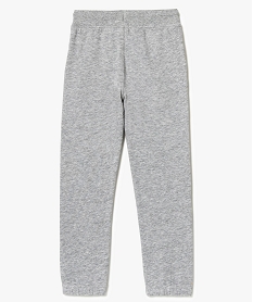 pantalon de jogging uni avec taille elastiquee gris pantalons7958201_2