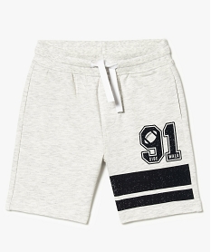 GEMO Short de sport avec motif basket Gris