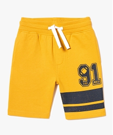 GEMO Short de sport avec motif basket Jaune