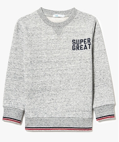 sweat molletonne coloris chine gris7959301_1