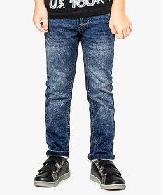 jean slim 5 poches a leger delavage bleu jeans7961001_1