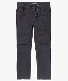 GEMO Pantalon cargo renforcé aux genoux Gris