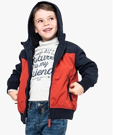 GEMO Blouson style camionneur à capuche Rouge