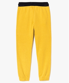 pantalon de jogging en molleton avec detalis contrastants jaune7963801_2