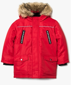 GEMO Parka à capuche Rouge