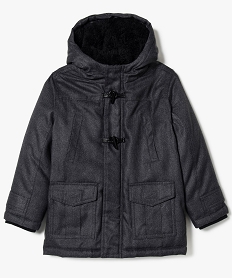 GEMO Parka élégante avec capuche Gris