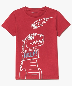 GEMO Tee-shirt à manches courtes avec motifs rouge standard