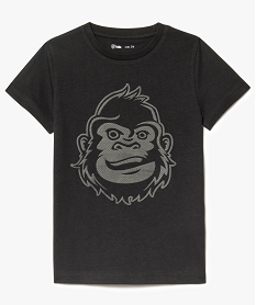 GEMO Tee-shirt à manches courtes avec motifs noir standard