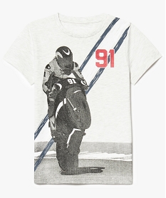 GEMO Tee-shirt à manches courtes avec motifs gris standard