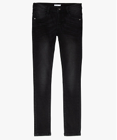 GEMO Jean garcon ultra skinny aspect légèrement délavé Bleu