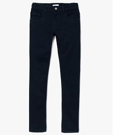 pantalon garcon 5 poches coupe slim en stretch bleu7978201_2