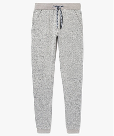 GEMO Pantalon de jogging en molleton effet chiné Gris