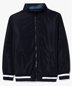 blouson matelasse reversible bleu7979501_4
