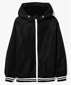 GEMO Blouson zippé déperlant doublé polaire noir vif
