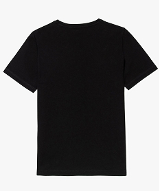 tee-shirt garcon uni a manches courtes noir7981501_3