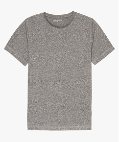 GEMO Tee-shirt garçon uni à manches courtes Gris