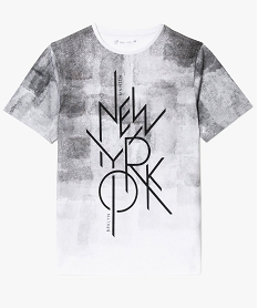 GEMO Tee-shirt imprimé à manches courtes Gris