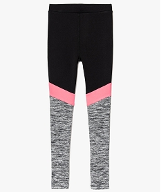 legging de sport effet chine a bandes contrastantes noir7984901_1