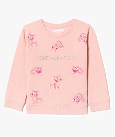 sweat motif chatons et paillettes rose7987001_1