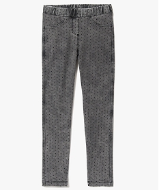 GEMO Jegging à pois Gris