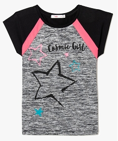 GEMO Tee-shirt de sport imprimé cosmic girl Gris