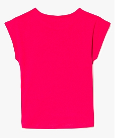 tee-shirt loose sans manches imprime rose tee-shirts7999701_2