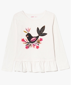 GEMO Tee-shirt imprimé à basque Beige