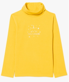 GEMO Tee-shirt manches longues et col roulé Jaune