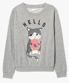 BALLERINE NOIR SWEAT CHINE GRAY