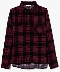 GEMO Chemise fluide à carreaux vert chine