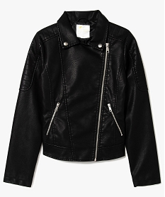 GEMO Veste perfecto en simili cuir noir standard