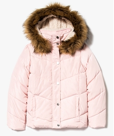 COLLANT ECRU BLOUSON ROSE POUDRE