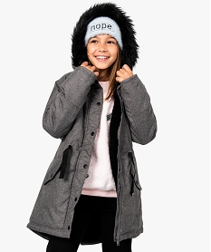 parka e sherpa avec capuche ourlee de gris8015201_1