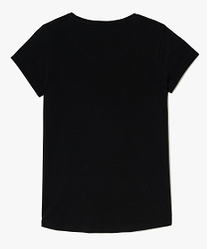 tee-shirt long en coton avec motif en sequins noir tee-shirts8019601_2