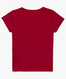 tee-shirt a manches courtes en coton avec motifs rouge8020101_2