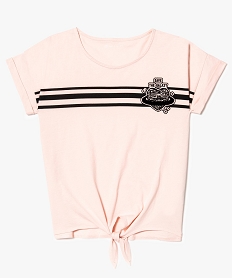 GEMO Tee-shirt à nouer motifs Rouge