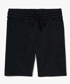 GEMO Short uni avec taille élastiquée noir standard