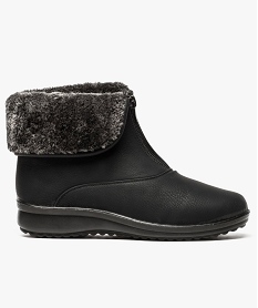 GEMO Boots confort avec fermeture zip Noir