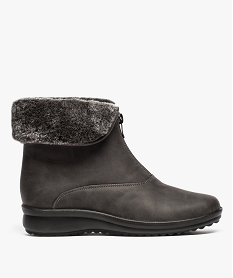 GEMO Boots confort avec fermeture zip gris standard