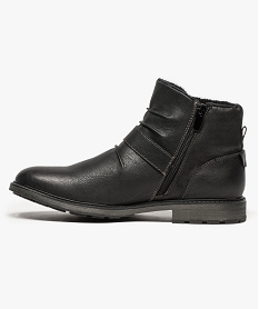 boots homme avec boucles metalliques et interieur noir bottes et boots8040801_3