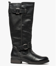 bottes cavalieres avec boucles metalliques noir8041701_1