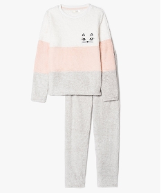 GEMO Ensemble de pyjama sherpa motif chat Imprimé
