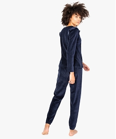 pyjama dinterieur en velours avec motif lune imprime8044401_3