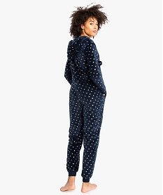 combinaison dinterieur en maille douce a motifs etoile imprime pyjamas ensembles vestes8044801_3